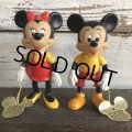 Vintage Dakin Disney Mickey & Minnie Mini Figure Set (J960)