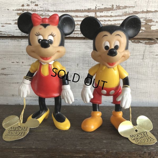 画像1: Vintage Dakin Disney Mickey & Minnie Mini Figure Set (J960)