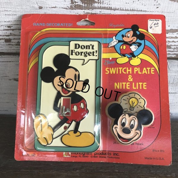 画像1: Vintage Disney Switch Plate & Nite Lite Set (J965)