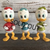 Vintage Dakin Disney Huey Dewey & Louie Mini Figure Set (J964)