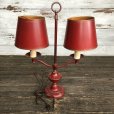 画像4: 40s Vintage Double Arm Bouillotte Student Desk Lamp (J971)