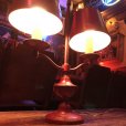 画像11: 40s Vintage Double Arm Bouillotte Student Desk Lamp (J971)