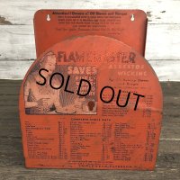 40s Vintage Flamemaster Asbestos Wicking Store Display Rack (J973)