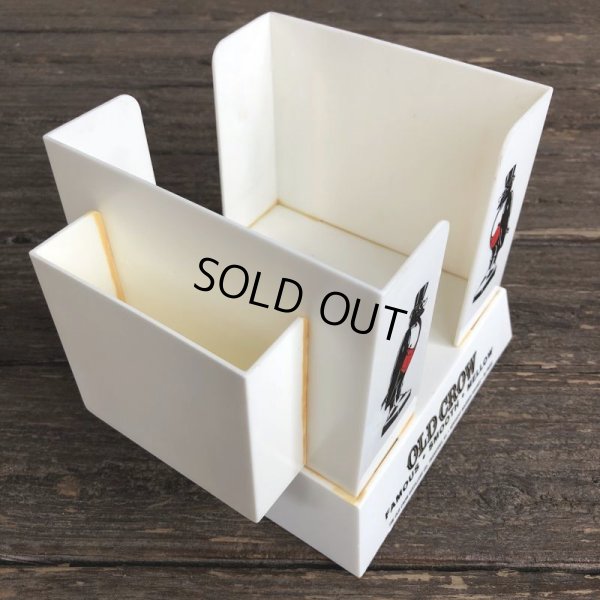 画像3: Vintage Old Crow Bourbon Store Napkin Straw Holder (J975) 