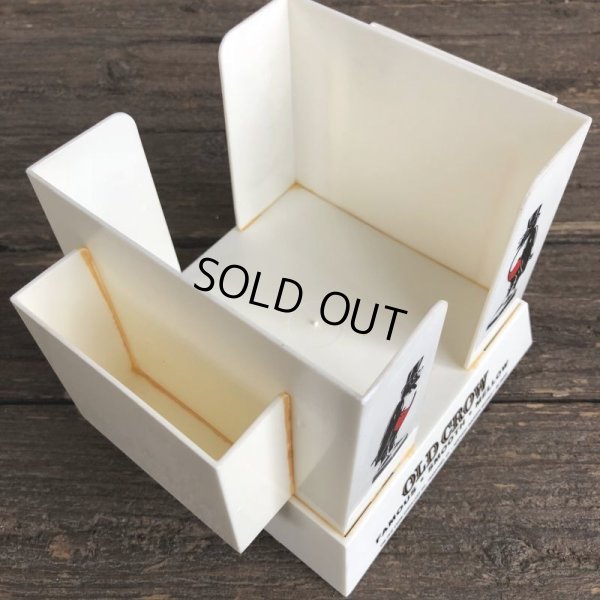 画像7: Vintage Old Crow Bourbon Store Napkin Straw Holder (J975) 