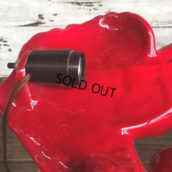 画像5: Mid Century California Pottery Pheasants Ceramic TV Lamp (J958)