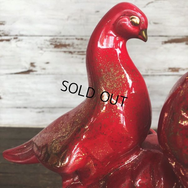 画像7: Mid Century California Pottery Pheasants Ceramic TV Lamp (J958)