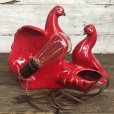 画像3: Mid Century California Pottery Pheasants Ceramic TV Lamp (J958)