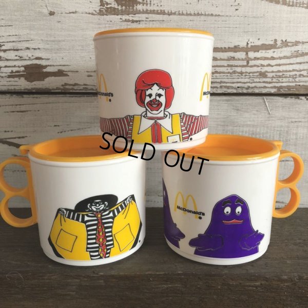 画像1: 80s Vintage McDonalds Ronald McDonald Plastic Mug Cup (J962) 