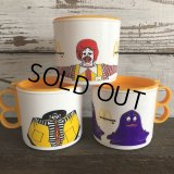 80s Vintage McDonalds Hamburglar Plastic Mug Cup (J964) 