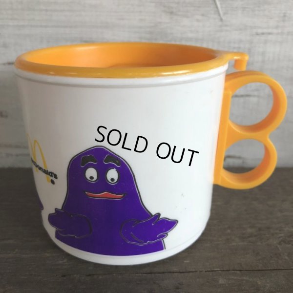 画像3: 80s Vintage McDonalds Grimace Plastic Mug Cup (J963)