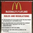 画像6: 70s Vintage MCDONALDS Playland Rules & Regulations Sign  (J948)