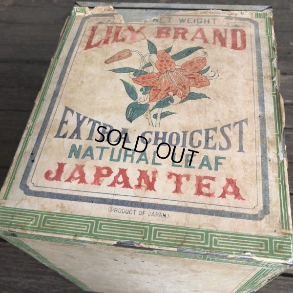画像8: Vintage Lily Brand Japan Tea Store Display Can (J958)
