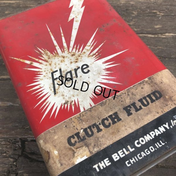 画像7: Vintage Oil Can Flare Clutch Fluid One U.S. Gallon (J949) 