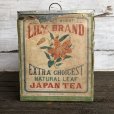 画像1: Vintage Lily Brand Japan Tea Store Display Can (J958)  (1)
