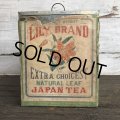 Vintage Lily Brand Japan Tea Store Display Can (J958) 