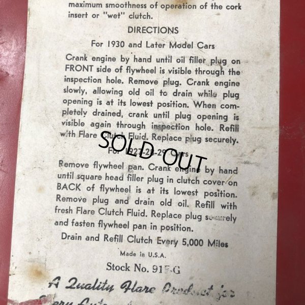 画像8: Vintage Oil Can Flare Clutch Fluid One U.S. Gallon (J949) 