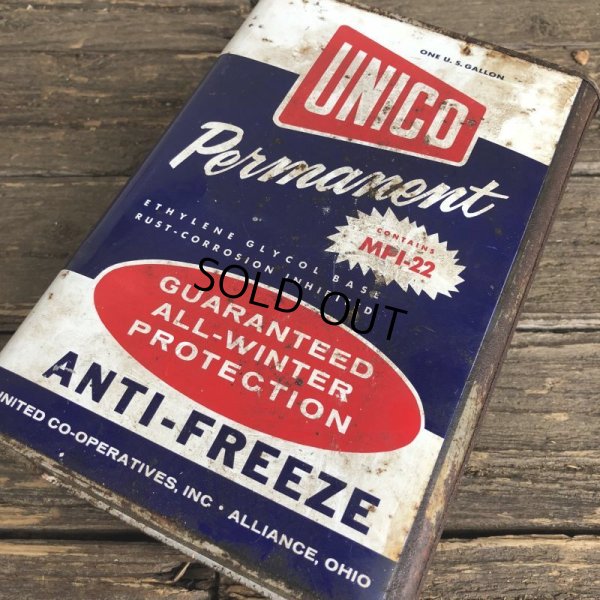 画像8: Vintage Oil Can UNICO Antifreeze One U.S. Gallon (J951)