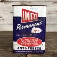 画像1: Vintage Oil Can UNICO Antifreeze One U.S. Gallon (J951)  (1)