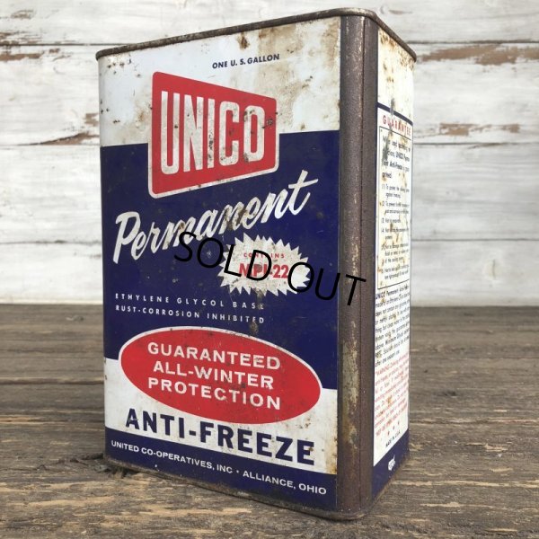 画像3: Vintage Oil Can UNICO Antifreeze One U.S. Gallon (J951)