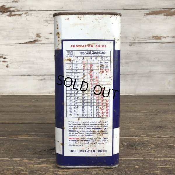画像4: Vintage Oil Can UNICO Antifreeze One U.S. Gallon (J951)