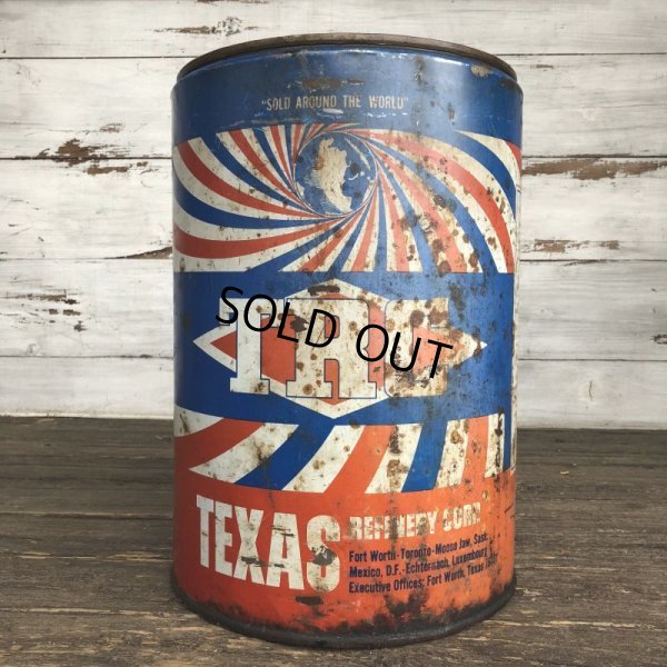 画像1: Vintage Oil Can TEXAS REFINERY CORP (J954) 