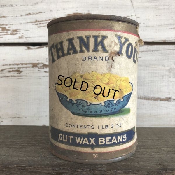 画像3: Vintage Thank You Brand Cut Wax Beans Can (J956) 