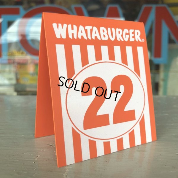 画像3: Whataburger Stores Ordering Table Tent #22 (J962) 