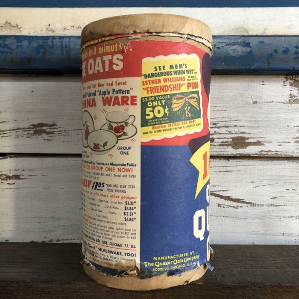 画像2: Vintage Quick Quaker Oats Cardboard Container (J961) 