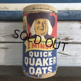 Vintage Quick Quaker Oats Cardboard Container (J961) 