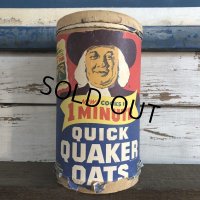 Vintage Quick Quaker Oats Cardboard Container (J961) 