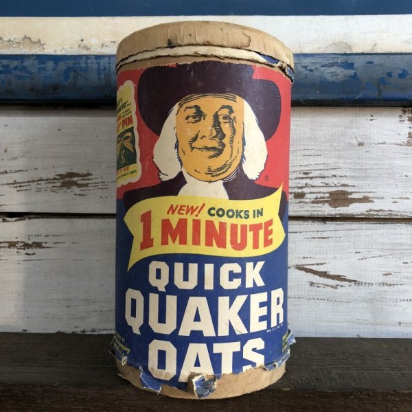 画像1: Vintage Quick Quaker Oats Cardboard Container (J961) 