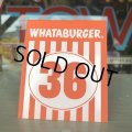 Whataburger Stores Ordering Table Tent #36 (J966) 