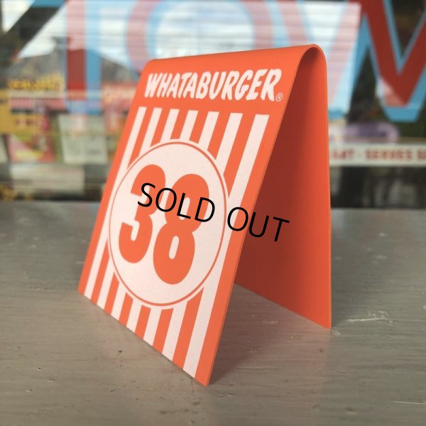 画像2: Whataburger Stores Ordering Table Tent #38 (J967) 