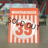 Whataburger Stores Ordering Table Tent #39 (J965) 