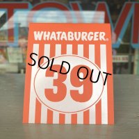 Whataburger Stores Ordering Table Tent #39 (J965) 