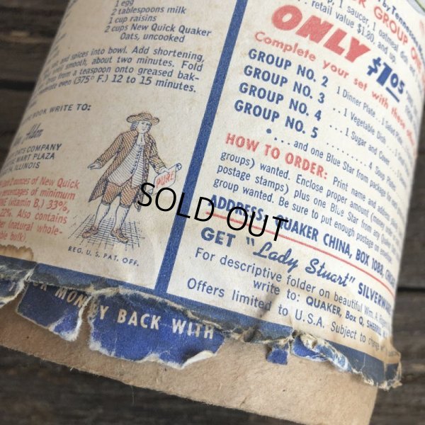 画像9: Vintage Quick Quaker Oats Cardboard Container (J961) 