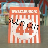 Whataburger Stores Ordering Table Tent #44 (J963) 