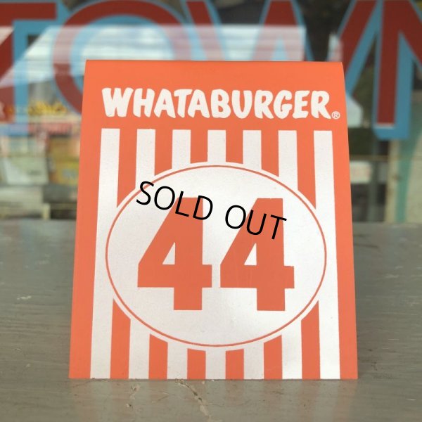 画像1: Whataburger Stores Ordering Table Tent #44 (J963) 