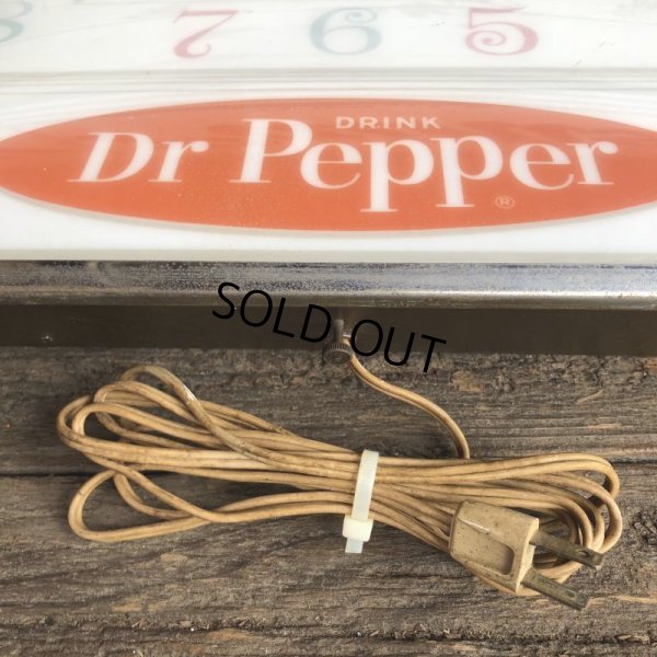 画像7: Vintage Dr Pepper Lighted Sign Pam Clock (J971)
