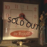 Vintage Dr Pepper Lighted Sign Pam Clock (J971)