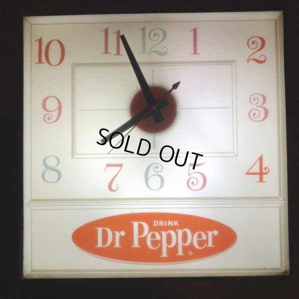 画像10: Vintage Dr Pepper Lighted Sign Pam Clock (J971)