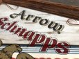 画像5: Vintage ARROW SCHNAPPS Pub BAR Wooden Mirror (J975)