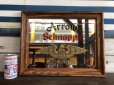 画像1: Vintage ARROW SCHNAPPS Pub BAR Wooden Mirror (J975) (1)
