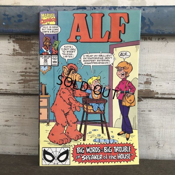 画像1: 80s Vintage Comic ALF 1990 JUN  (A009)