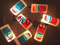 70s Vintage PEPSI-COLA Patio Electric Lights (J985)