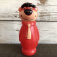 画像1: Vintage Yogi Bear Plastic Doll Red 18cm (S003) (1)