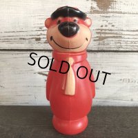 Vintage Yogi Bear Plastic Doll Red 18cm (S003)