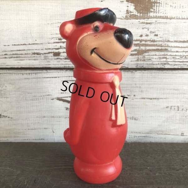 画像2: Vintage Yogi Bear Plastic Doll Red 18cm (S003)