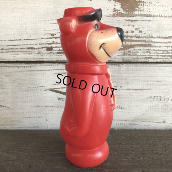 画像3: Vintage Yogi Bear Plastic Doll Red 18cm (S003)